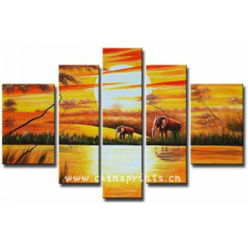 Abstract Elephant picture decorative Oil Painting arts